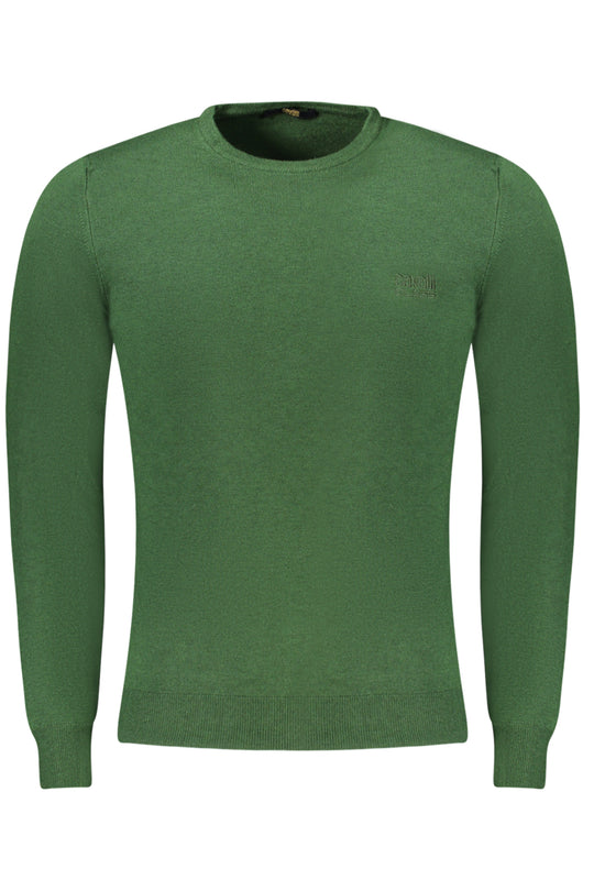 Cavalli Class Green Men's Sweater