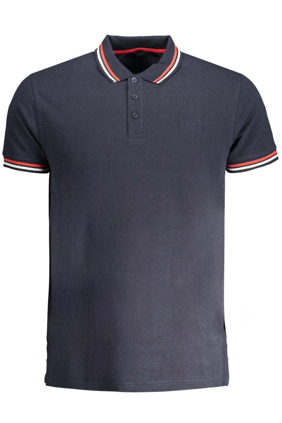 Cavalli Class Men's Short Sleeved Polo Shirt Blue