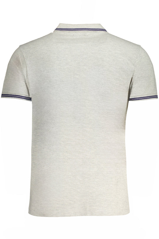 Cavalli Class Men's Gray Short Sleeved Polo Shirt
