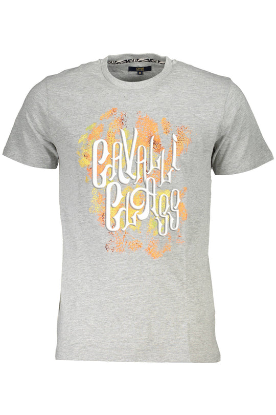 Cavalli Class Short Sleeve T-Shirt Men Grey