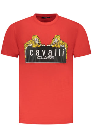 Cavalli Class Short Sleeve T-Shirt Men Red