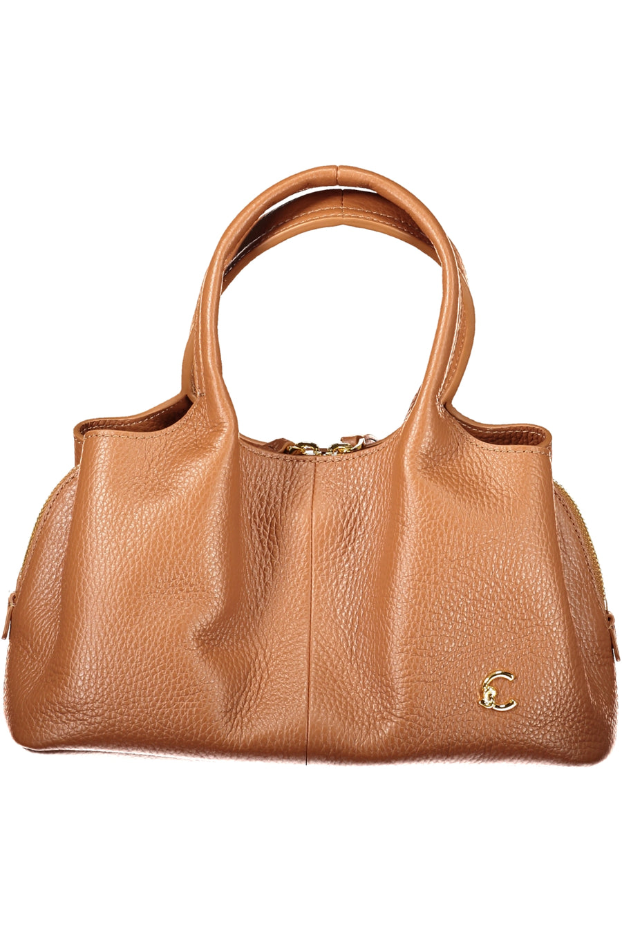 Coccinelle Bolso Nell de piel – Castanho