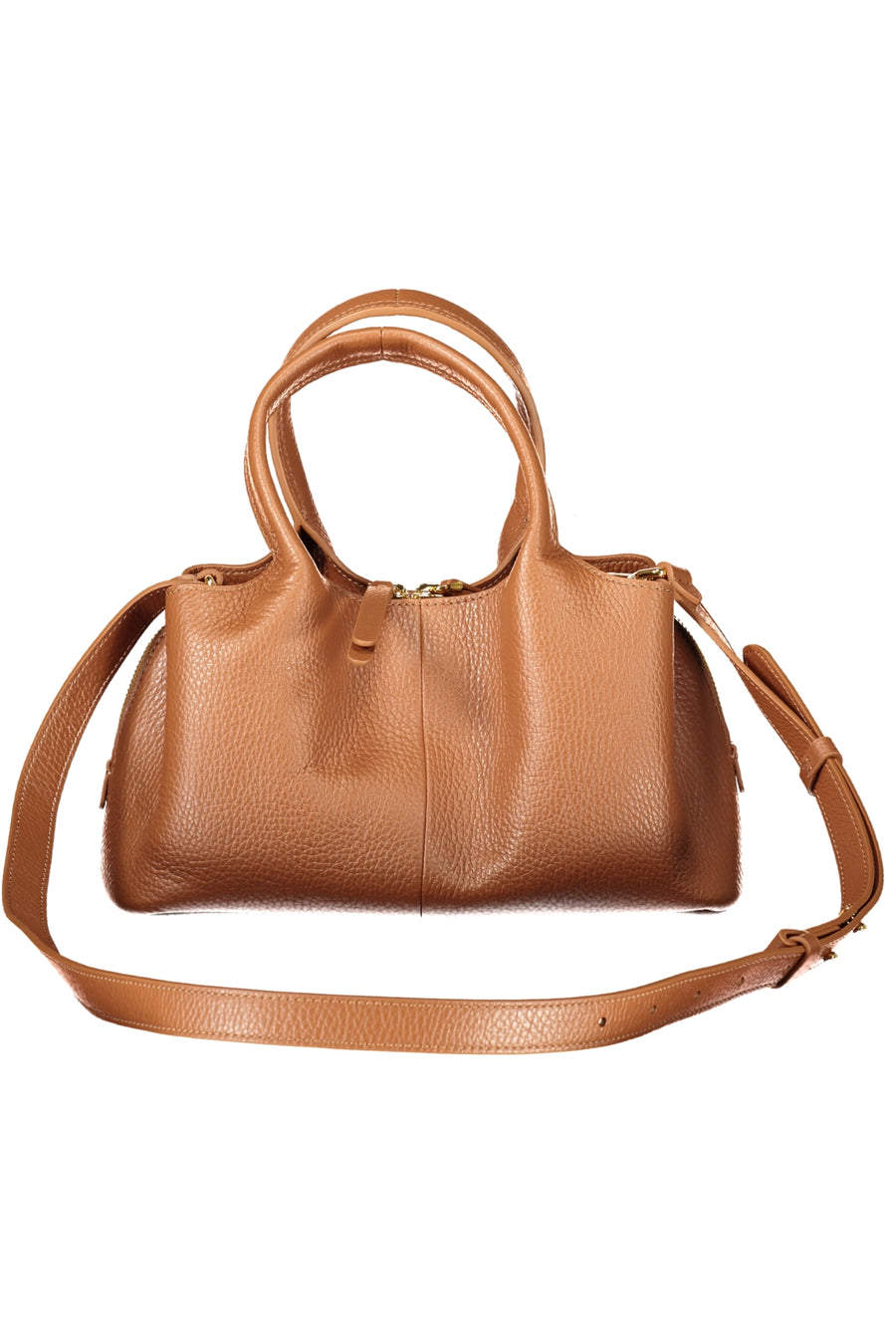 Coccinelle Bolso Nell de piel – Castanho