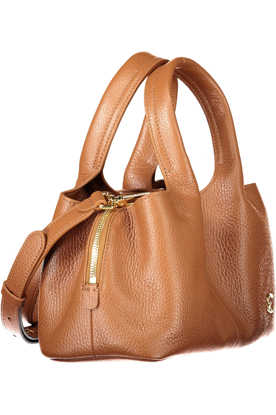 Coccinelle Bolso Nell de piel – Castanho