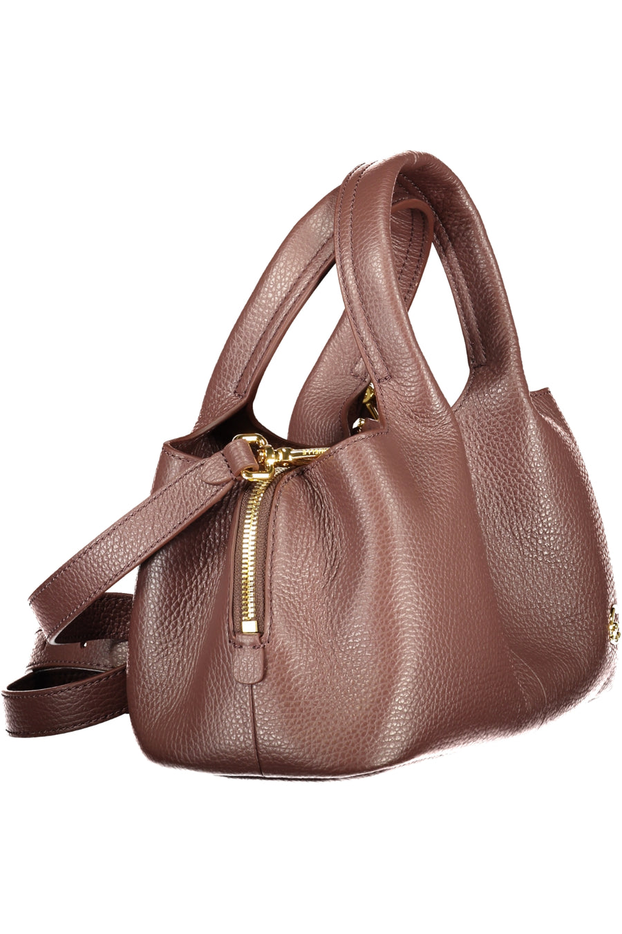 Coccinelle Bolso Nell de piel – Castanho