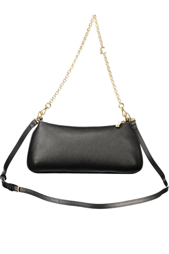 COCCINELLE Mala C-Me com corrente, em pele – Preto
