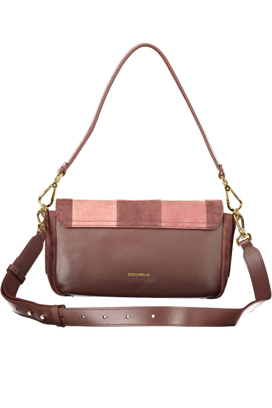 COCCINELLE Mala C-Me Lock em pele · Rosa