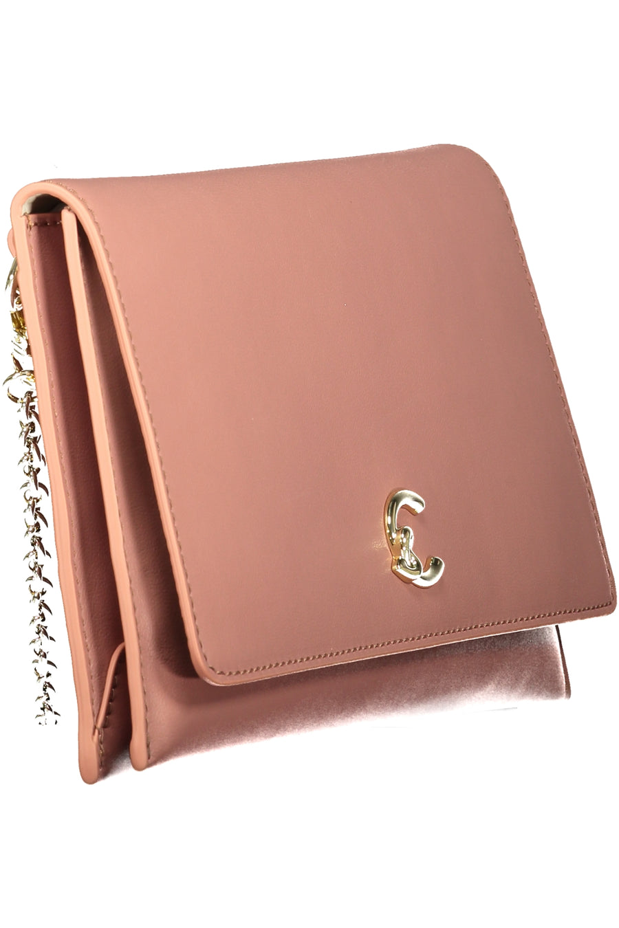 Coccinelle Tasche C-Me Light aus Leder mit Kette – Rosa