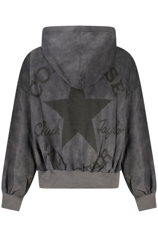 Converse Girls' Zip-Up Hoodie, Black