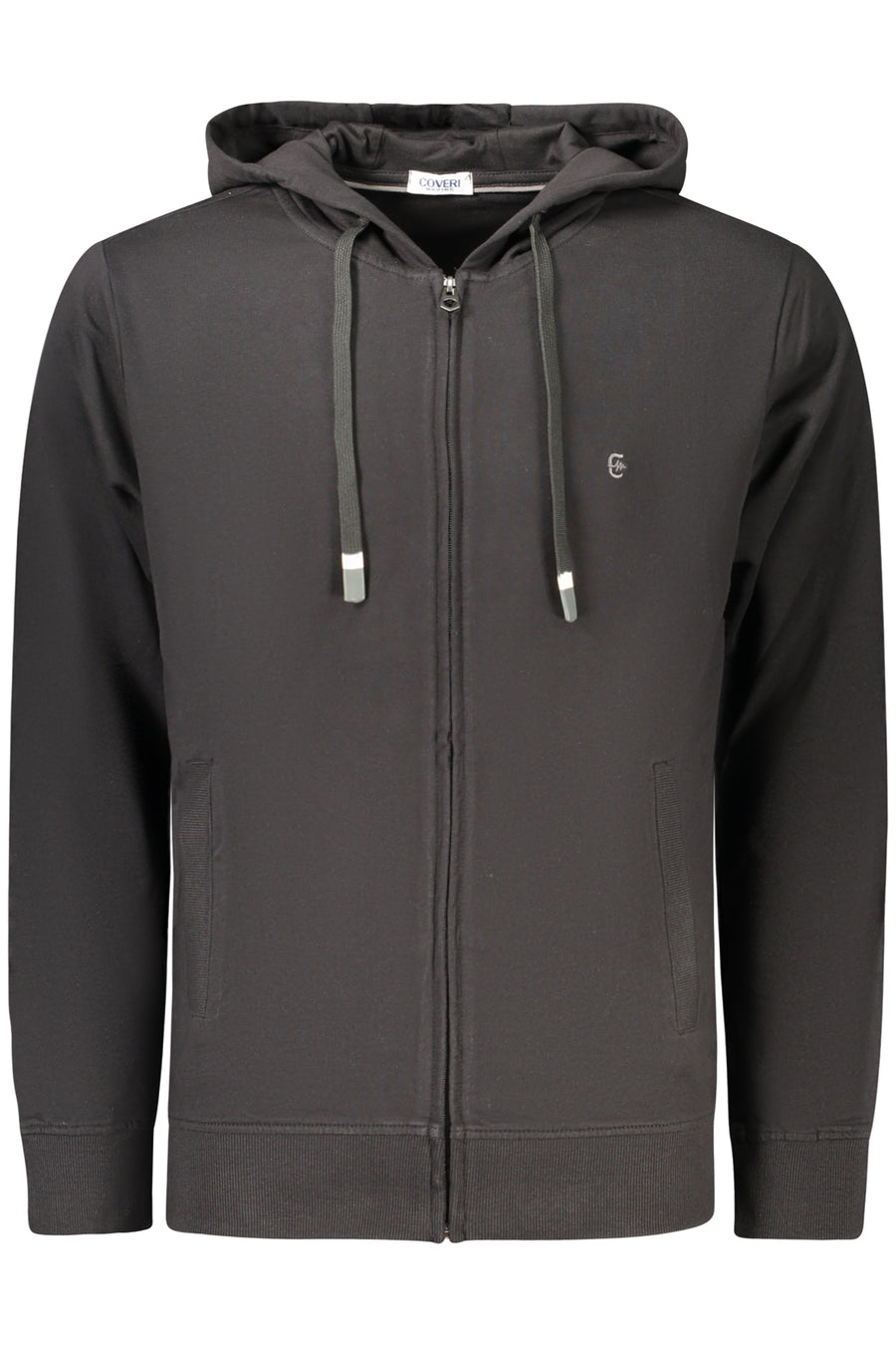 Coveri Moving Men's Black Zip-Up Sweatshirt