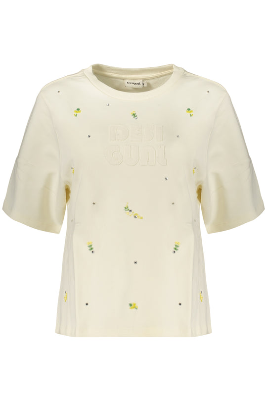 Desigual Women's White Zip-Up Sweatshirt