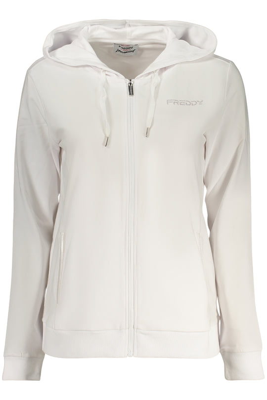 Freddy Women's White Zip-Up Sweatshirt