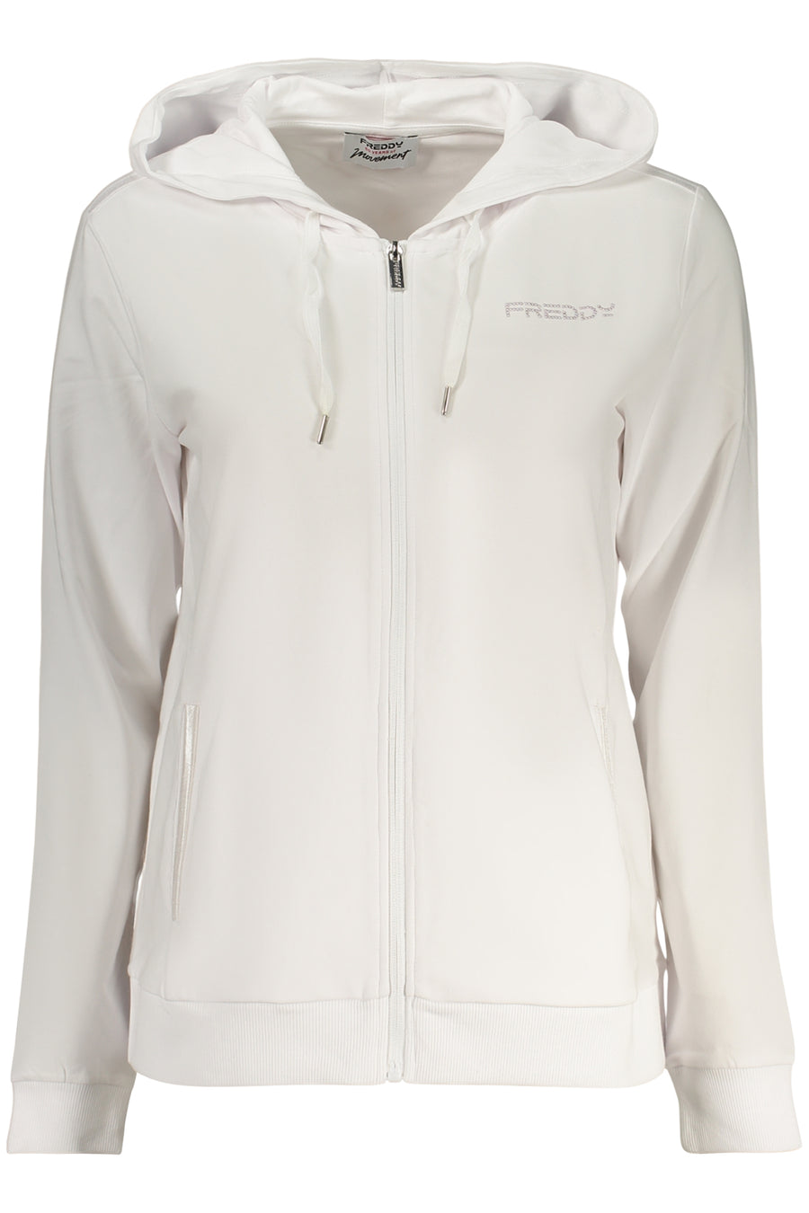 Freddy Women's White Zip-Up Sweatshirt