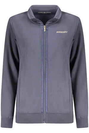 Freddy Women's Blue Zip-Up Sweatshirt