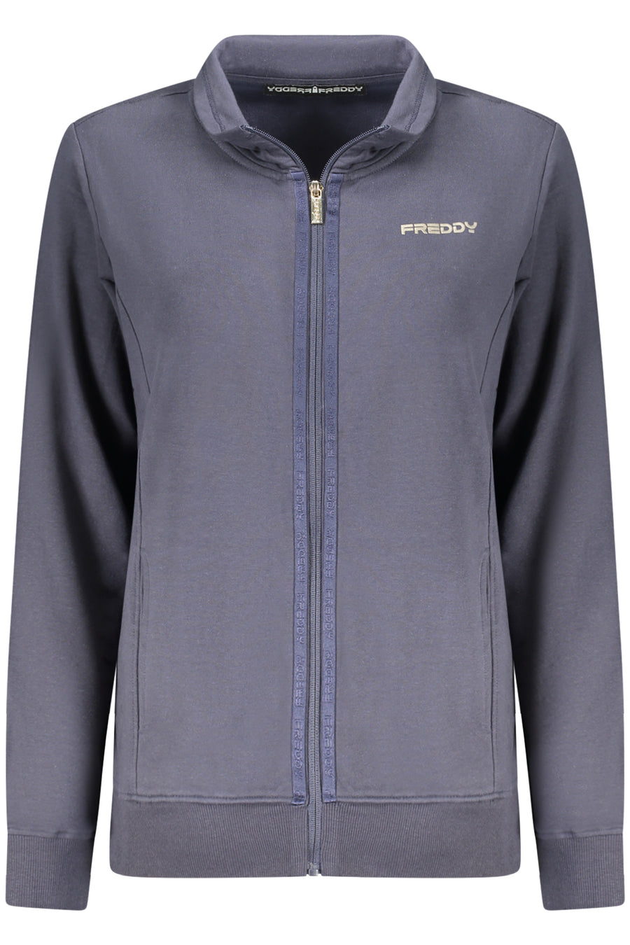 Freddy Women's Blue Zip-Up Sweatshirt