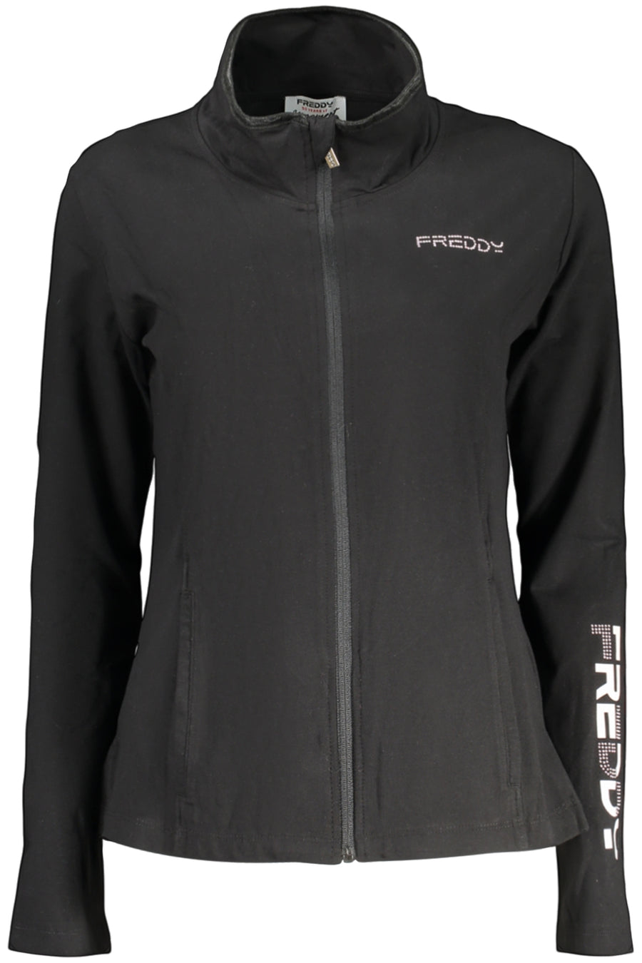 Freddy Women's Black Zip-Up Sweatshirt