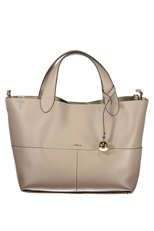 FURLA Leather Tote Bag · Grey