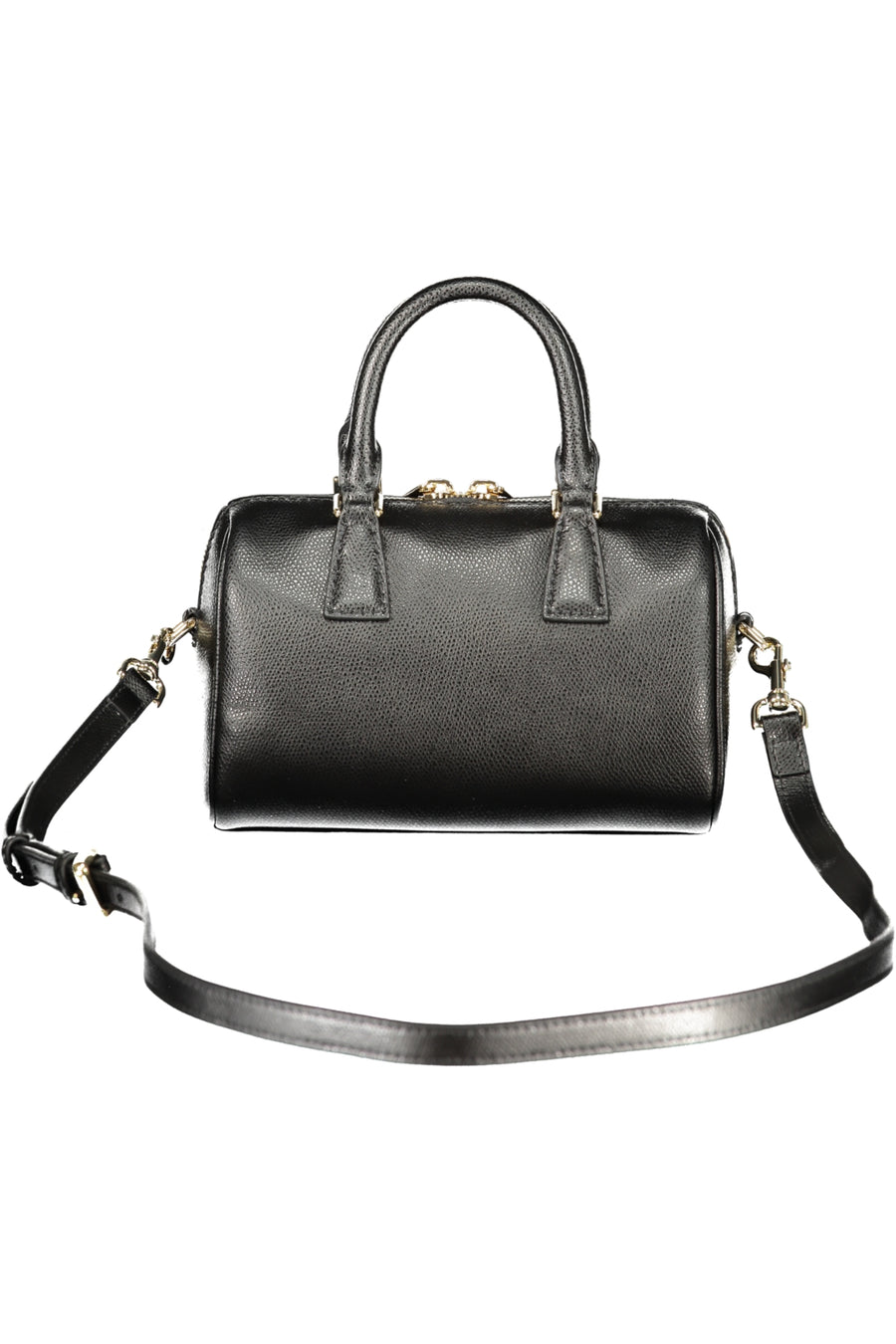 Furla Olivia Mini Boston Leather Bag — Black – Preto