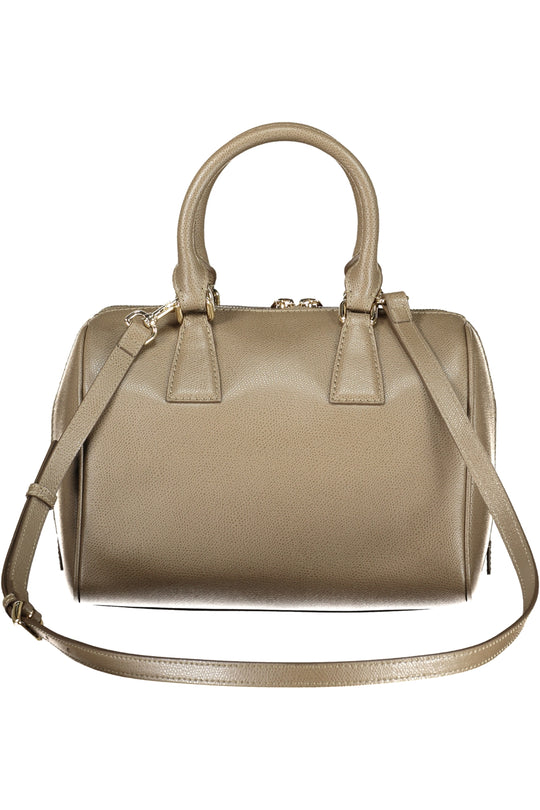 FURLA Olivia M Boston Leather Bag · Green