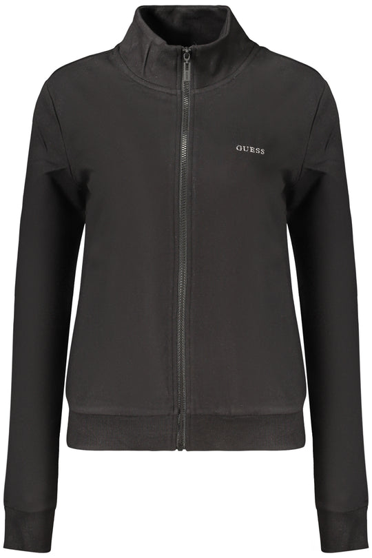 Guess Jeans Women's Black Zip-Up Sweatshirt