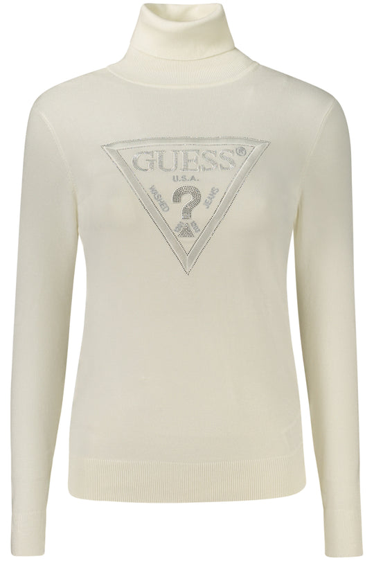 GUESS JEANS Camisola de gola alta – Branco