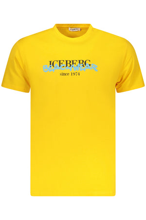 Iceberg Men's Short-Sleeved T-Shirt Yellow