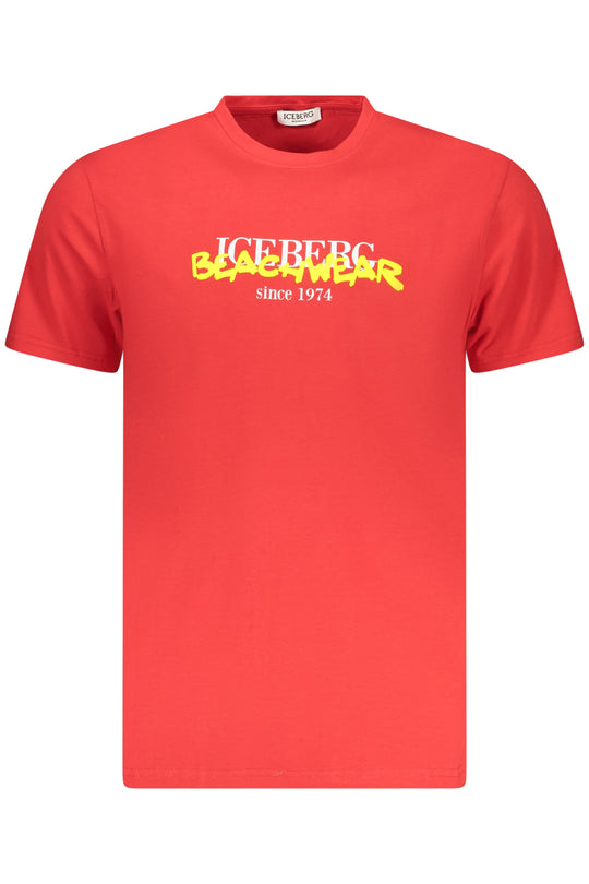 Iceberg Men's Short-Sleeved T-Shirt, Red