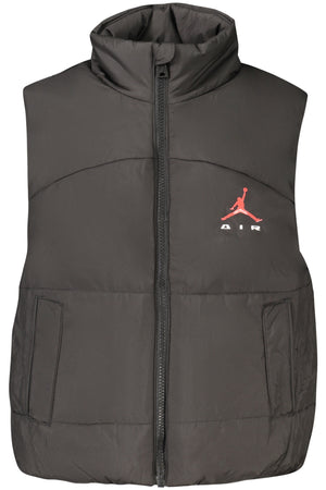 Jordan Black Sleeveless Jacket for Kids