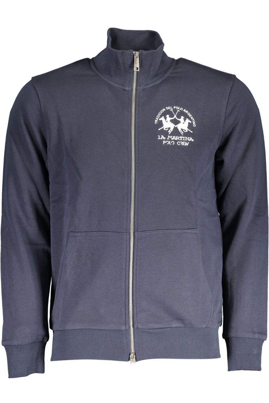 La Martina Men's Blue Zipped Sweatshirt