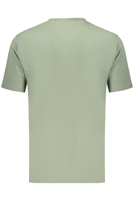 LOTTO MEN'S SHORT-SLEEVED GREEN T-SHIRT