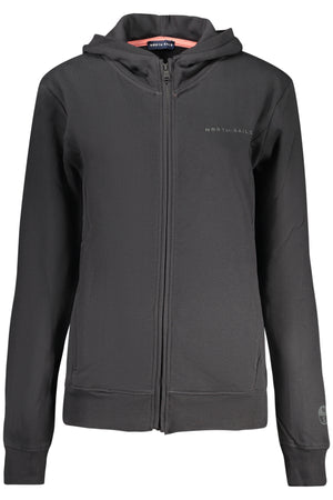 North Sails Women's Zip-Up Sweatshirt Black