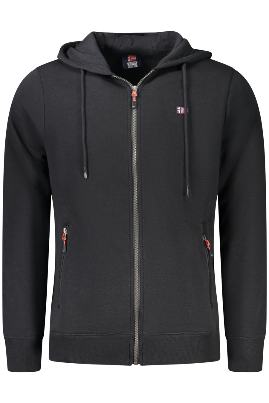 Norway 1963 Men's Black Zip-Up Sweatshirt