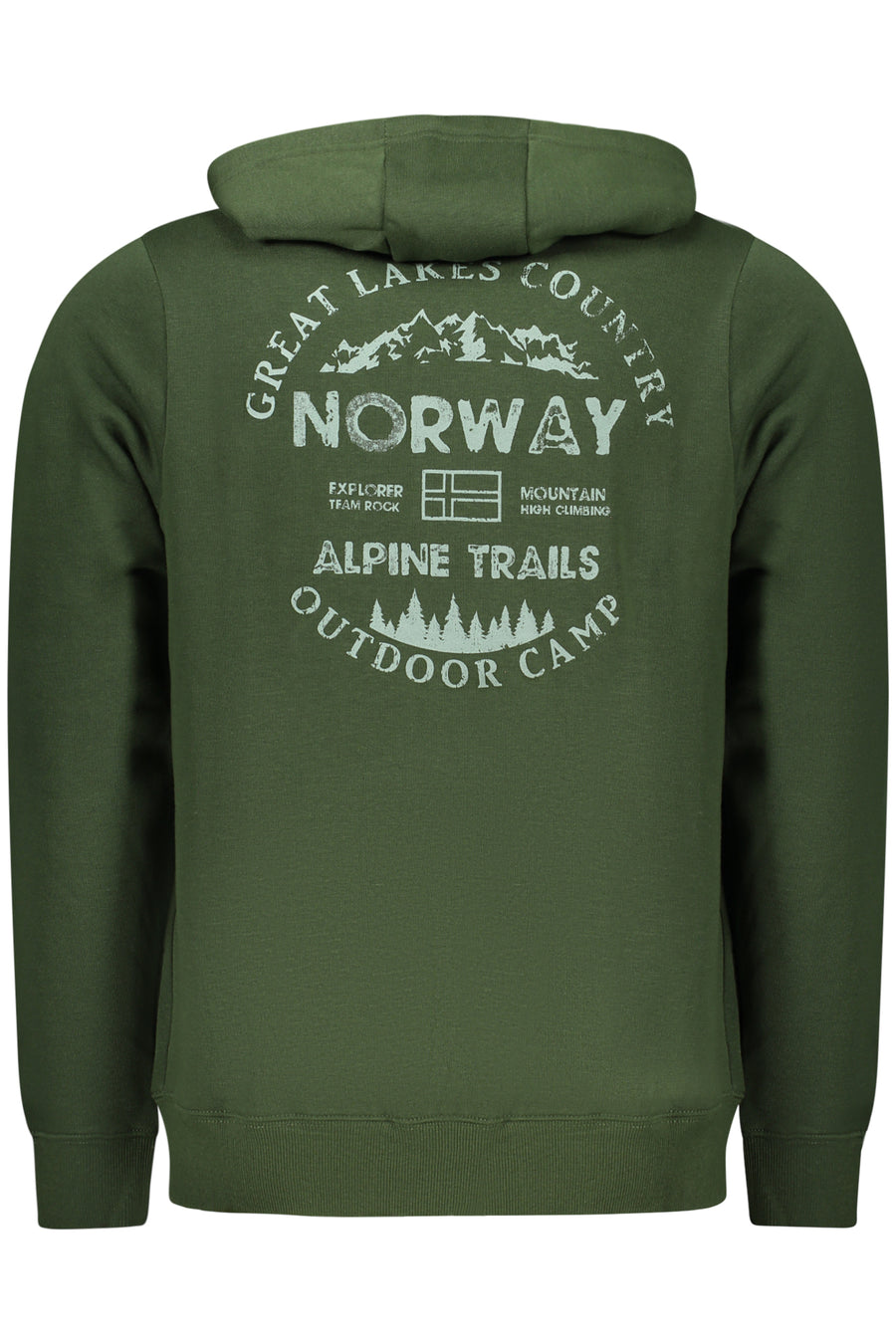 Norway 1963 Men's Green Zip-Up Sweatshirt