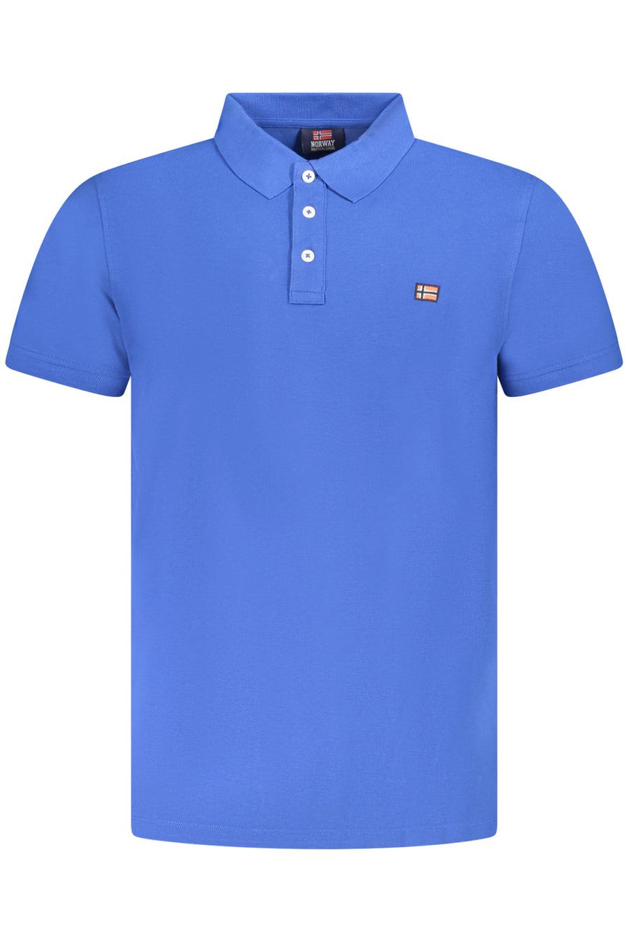 Norway 1963 Men's Blue Short Sleeve Polo Shirt