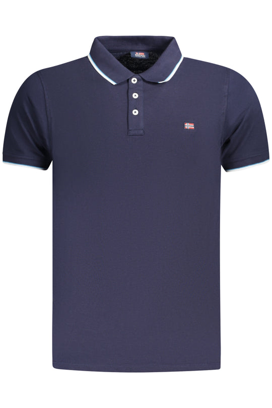 Norway 1963 Men's Short Sleeve Polo Blue