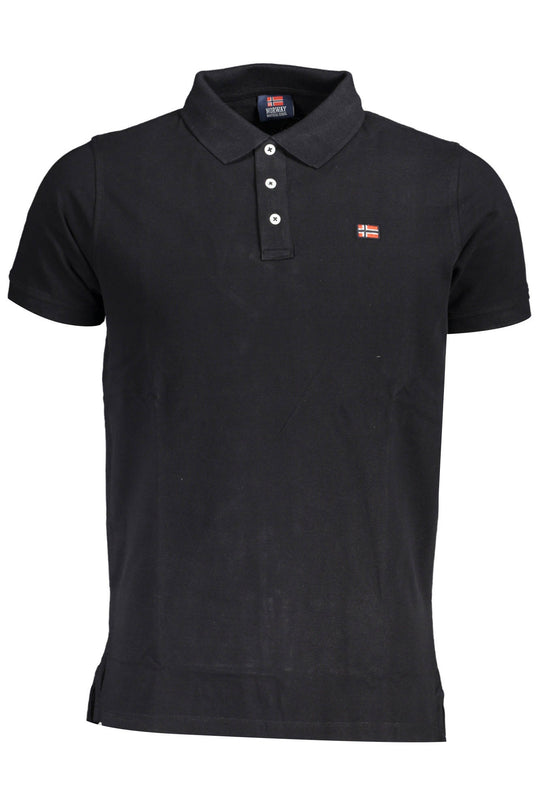 Norway 1963 Men's Short Sleeve Polo Black