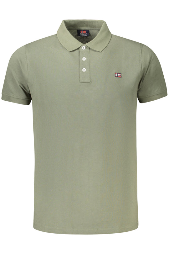 Norway 1963 Men's Short Sleeve Polo Green