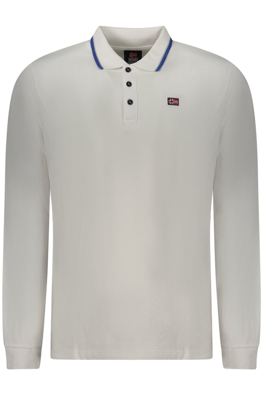 Norway 1963 Men's Long-Sleeved Polo Shirt White