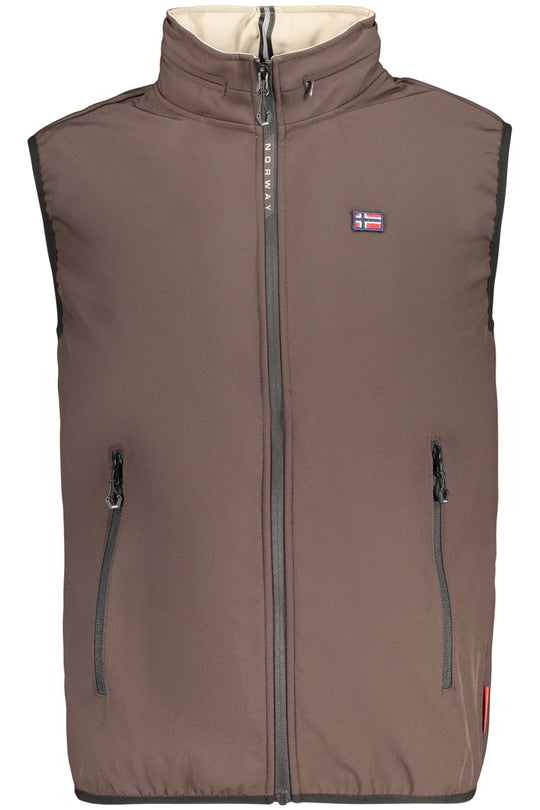 Norway 1963 Men's Brown Sleeveless Jacket