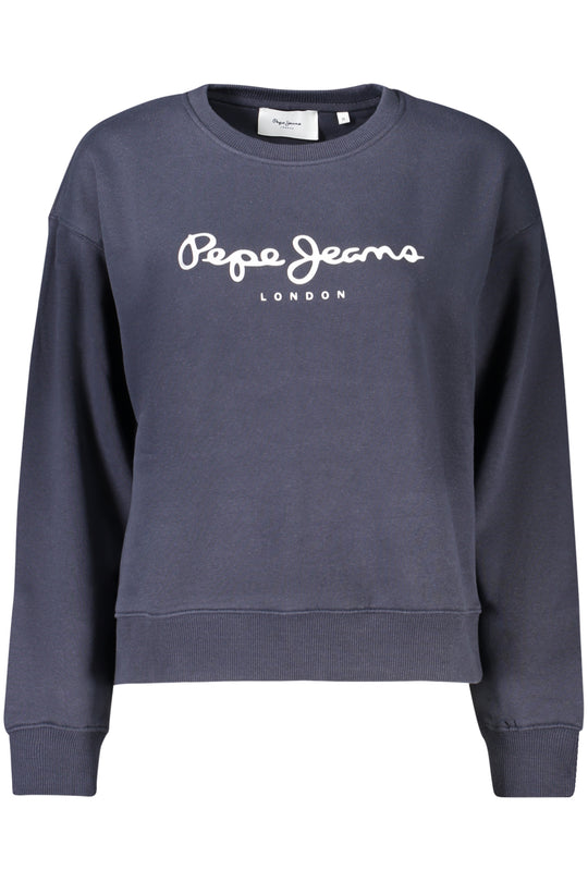 Pepe Jeans Women's Blue Zip-Up Sweatshirt