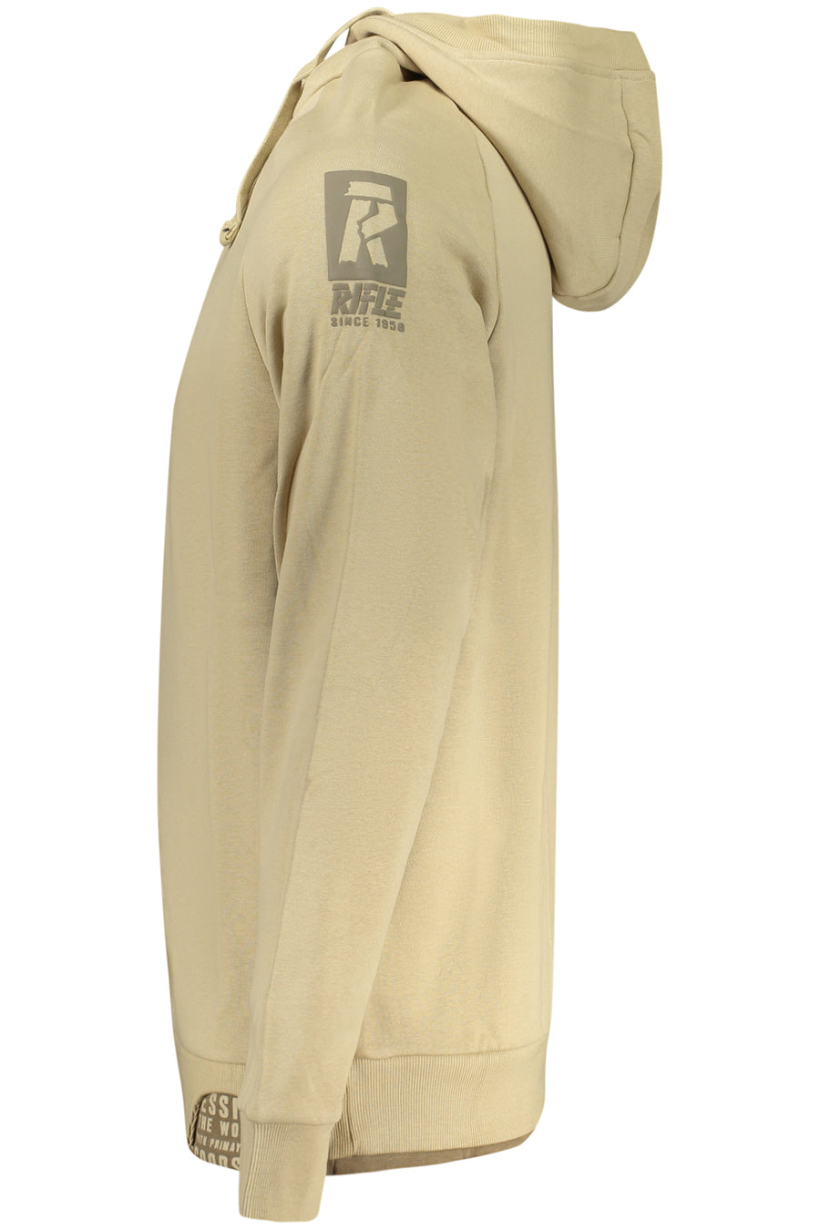 Rifle Men's Zip-Up Sweatshirt Beige