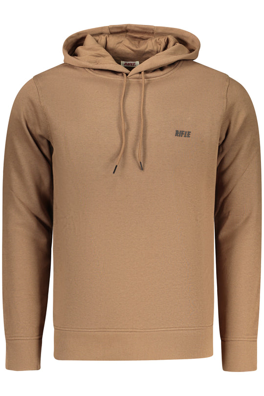 Rifle Men's Zip-Up Sweatshirt Brown