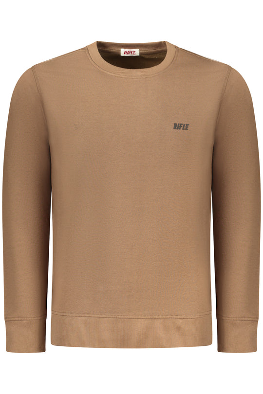 Rifle Men's Zip-Up Sweatshirt Brown