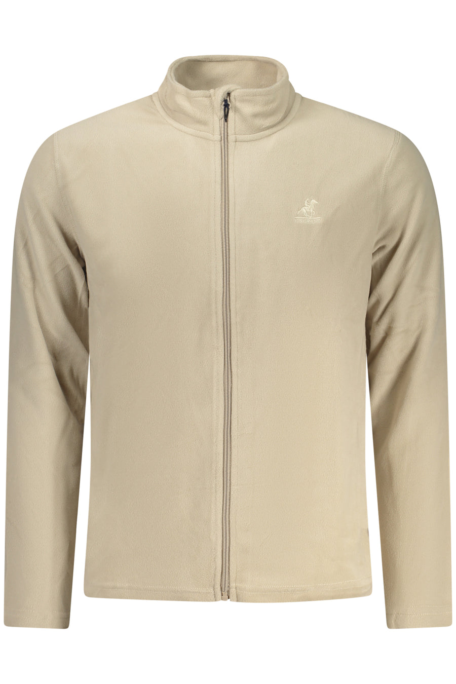 U.S. Grand Us Grand Men's Beige Zip-Up Sweatshirt