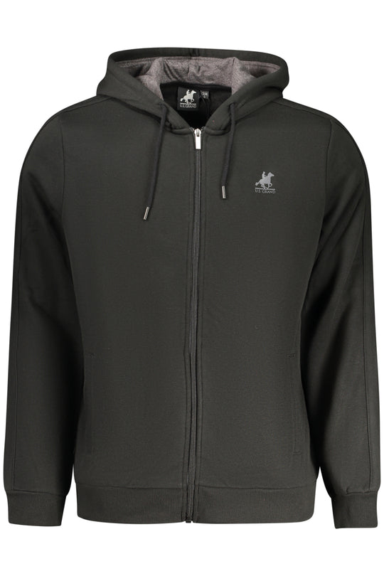 U.S. Grand Us Grand Men's Black Zip-Up Sweatshirt