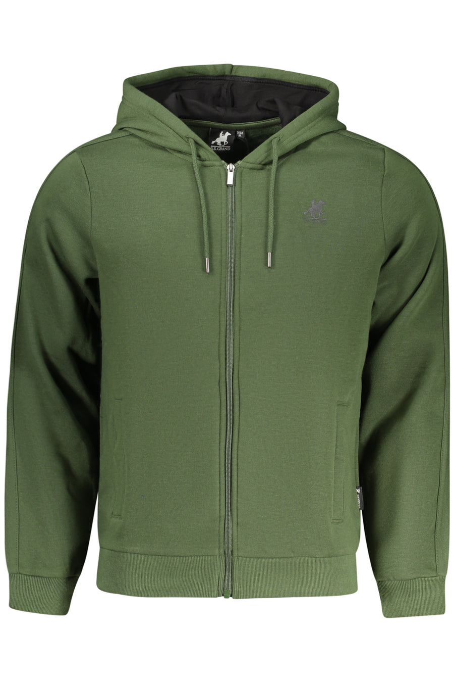 U.S. Grand Us Grand Men's Green Zip-Up Sweatshirt