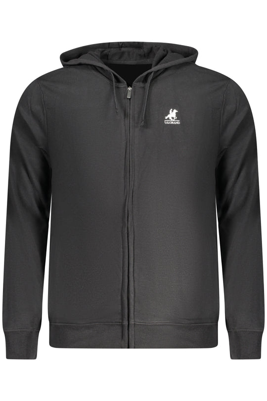 U.S. Grand Us Grand Men's Black Zip-Up Sweatshirt