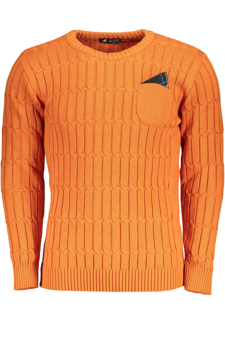 U.S. Grand Us Grand Men's Orange Sweater