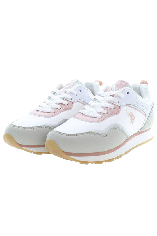 U.S. Polo Assn. Girls' White Sports Footwear