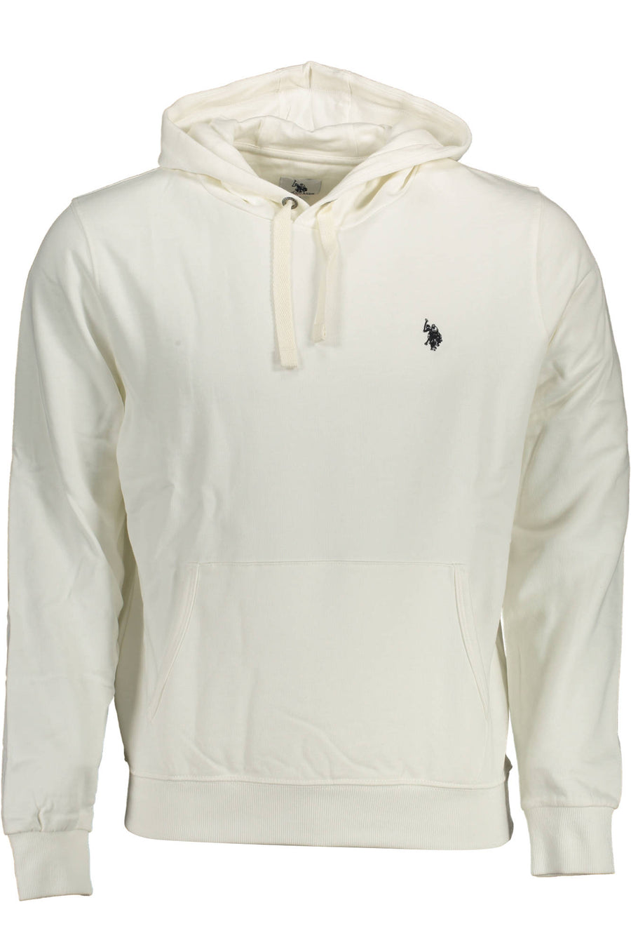U.S. Polo Assn. Felpa con cappuccio in cotone con ricamo – Branco